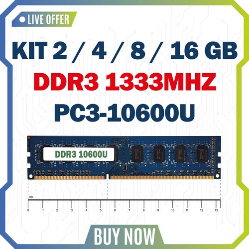 Kit memoria ram ddr3 8 - kit, 2