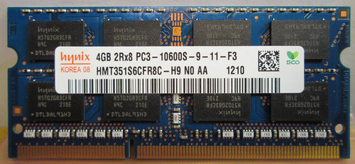 Ram 4gb ddr3 pc3 - pc3-10600s, 2rx8